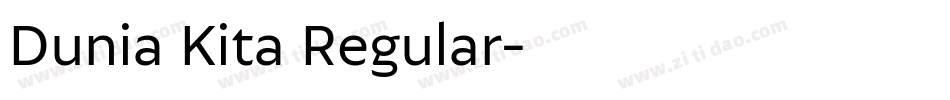 Dunia Kita Regular字体转换